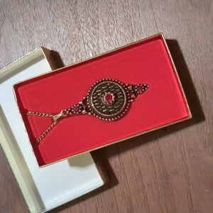 1970s locket perfume vile necklace